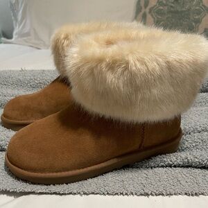 Chestnut UGG ankle boots